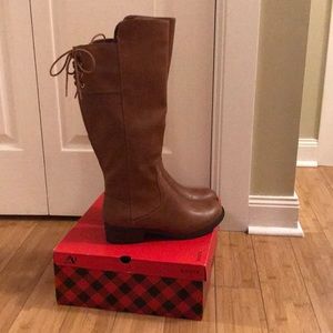 NWT Arizona Jeans tall cognac boots